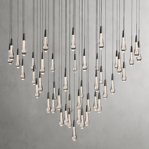 Solitaire Round Chandelier 58"D - Zonesus