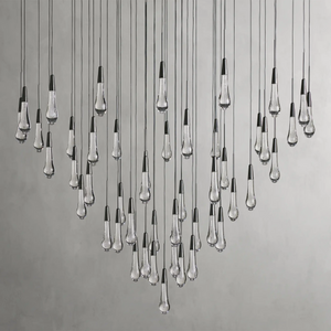 Solitaire Round Chandelier 58"D - Zonesus