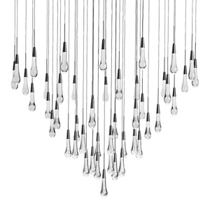 Solitaire Round Chandelier 58"D - Zonesus