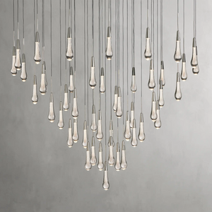 Solitaire Round Chandelier 58"D - Zonesus
