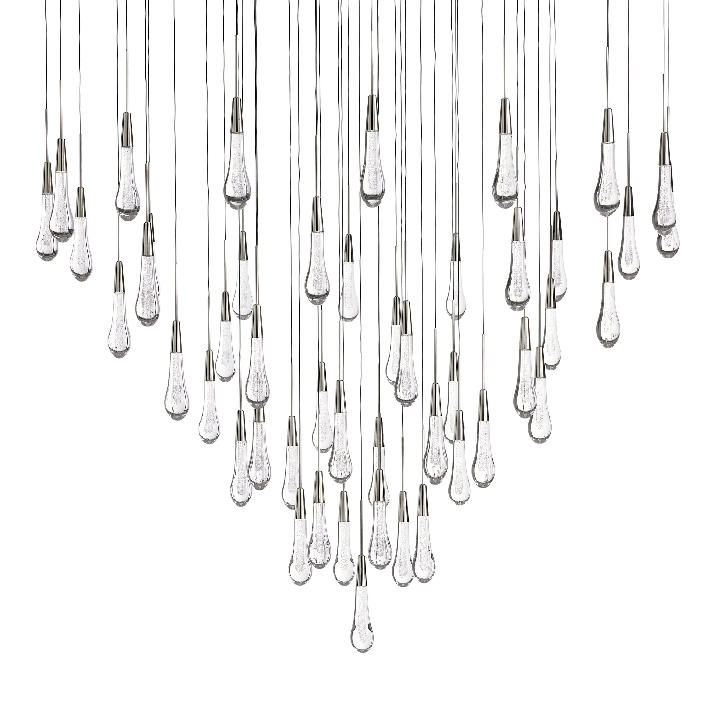 Solitaire Round Chandelier 58"D - Zonesus