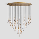 Solitaire Round Chandelier 58"D - Zonesus