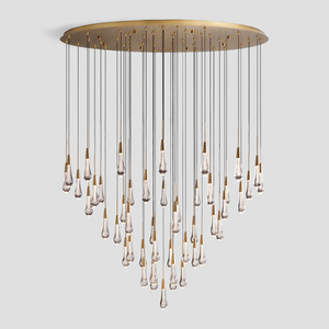 Solitaire Round Chandelier 58"D - Zonesus