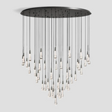 Solitaire Round Chandelier 58"D - Zonesus