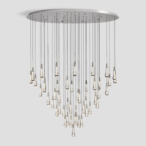 Solitaire Round Chandelier 58"D - Zonesus