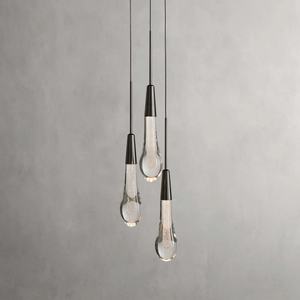 Solitaire Cluster Crystal Pendant 3 Light 5 Light 7Light - Zonesus