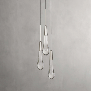 Solitaire Cluster Crystal Pendant 3 Light 5 Light 7Light - Zonesus