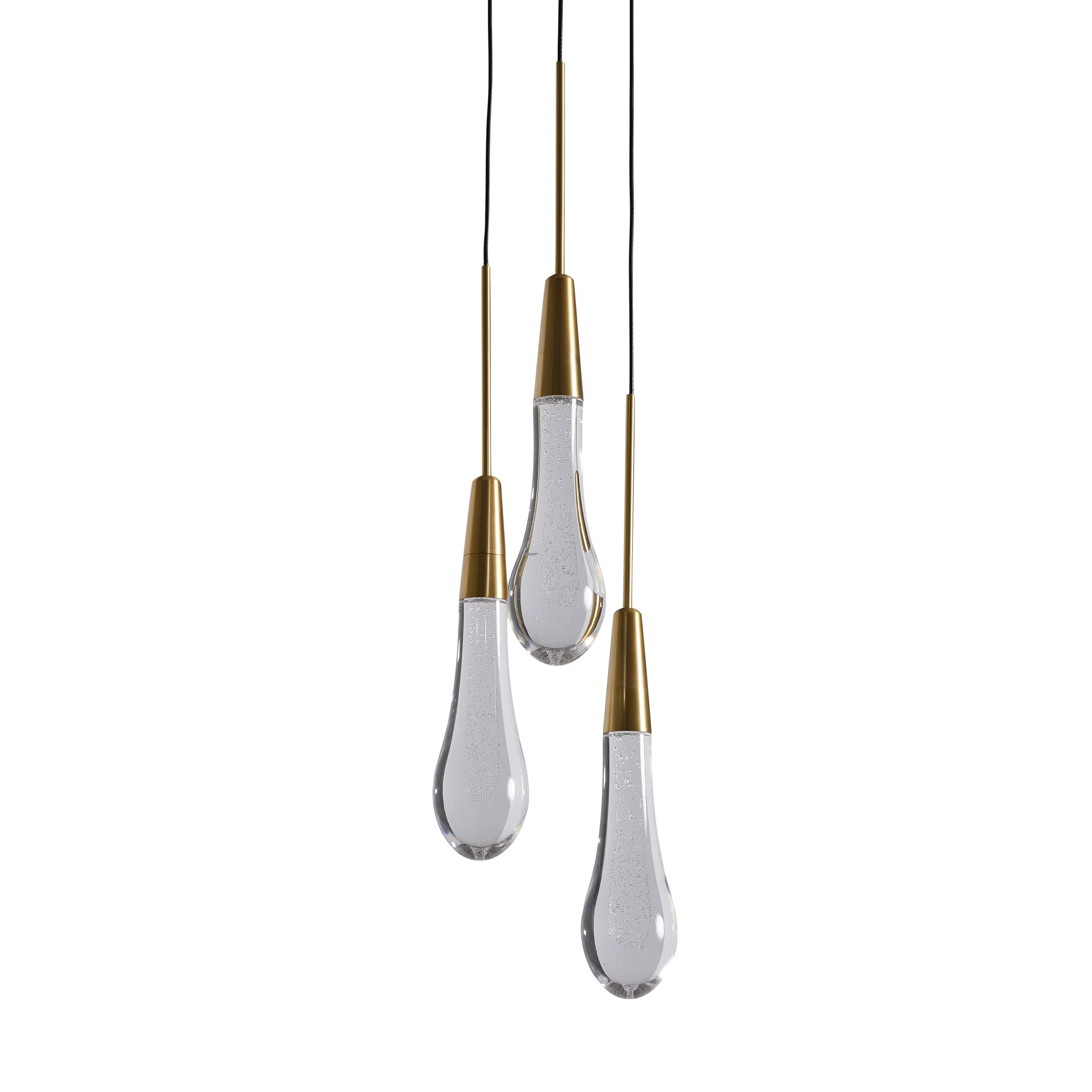 Solitaire Cluster Crystal Pendant 3 Light 5 Light 7Light - Zonesus