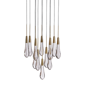 Solitaire Crystal Round Chandelier 17" 24" 36" 40'' 48'' 58"D - Zonesus
