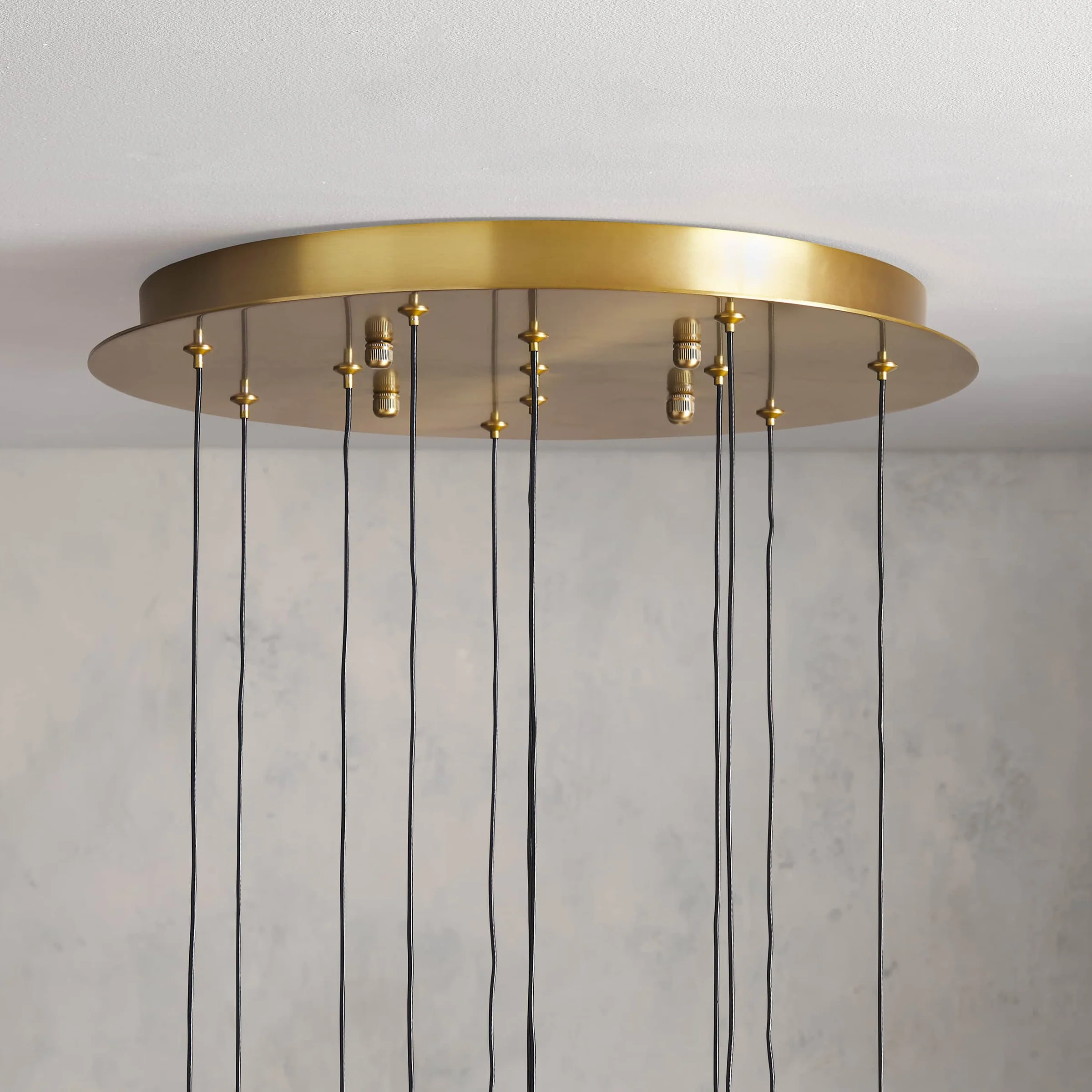 Solitaire Crystal Round Chandelier 17" 24" 36" 40'' 48'' 58"D - Zonesus