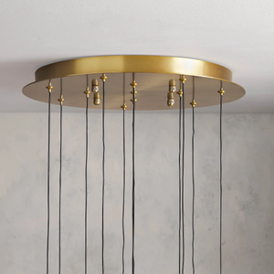 Solitaire Crystal Round Chandelier 17" 24" 36" 40'' 48'' 58"D - Zonesus