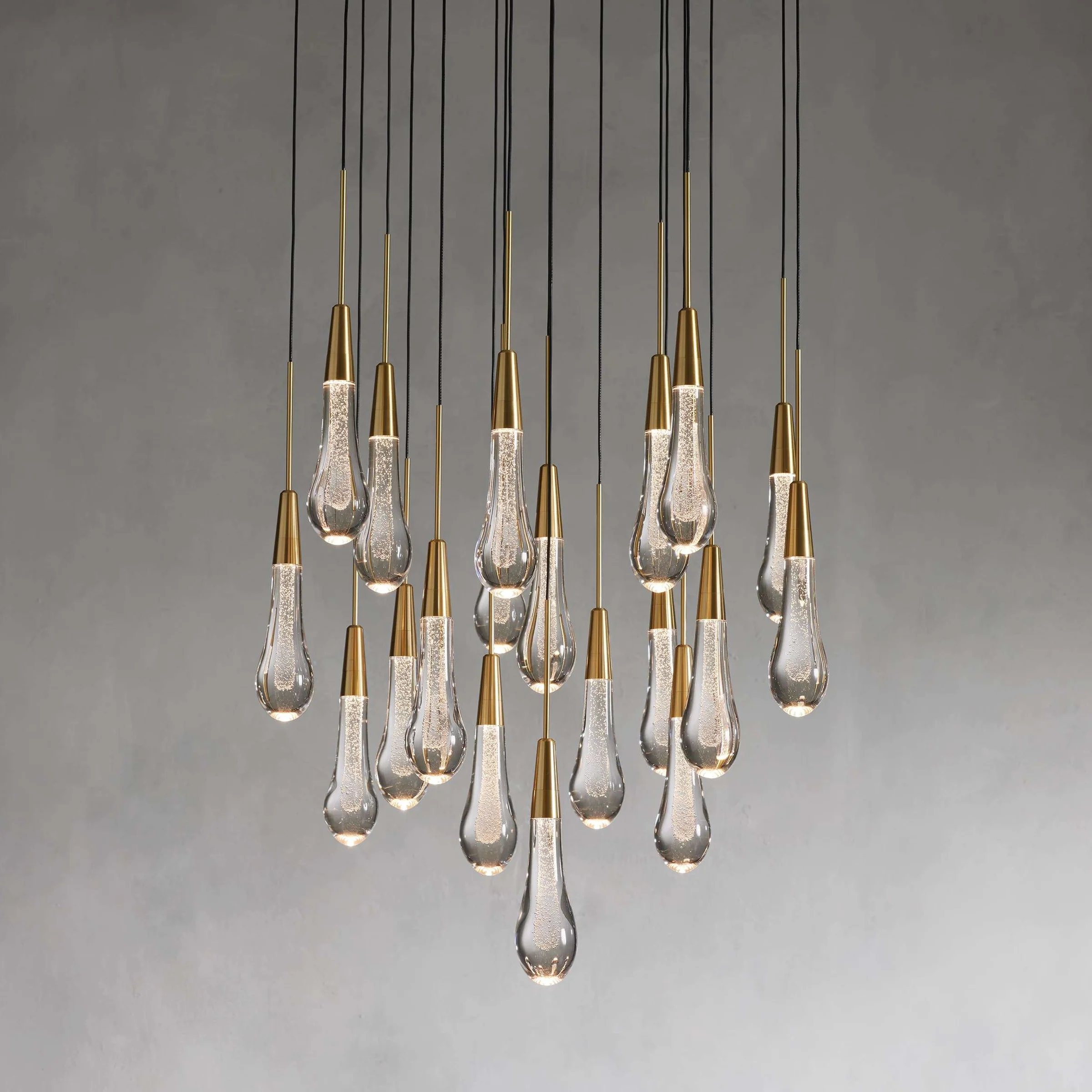Solitaire Crystal Round Chandelier 17" 24" 36" 40'' 48'' 58"D - Zonesus