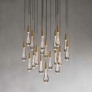 Solitaire Crystal Round Chandelier 17" 24" 36" 40'' 48'' 58"D - Zonesus