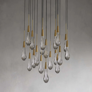 Solitaire Crystal Round Chandelier 17" 24" 36" 40'' 48'' 58"D - Zonesus