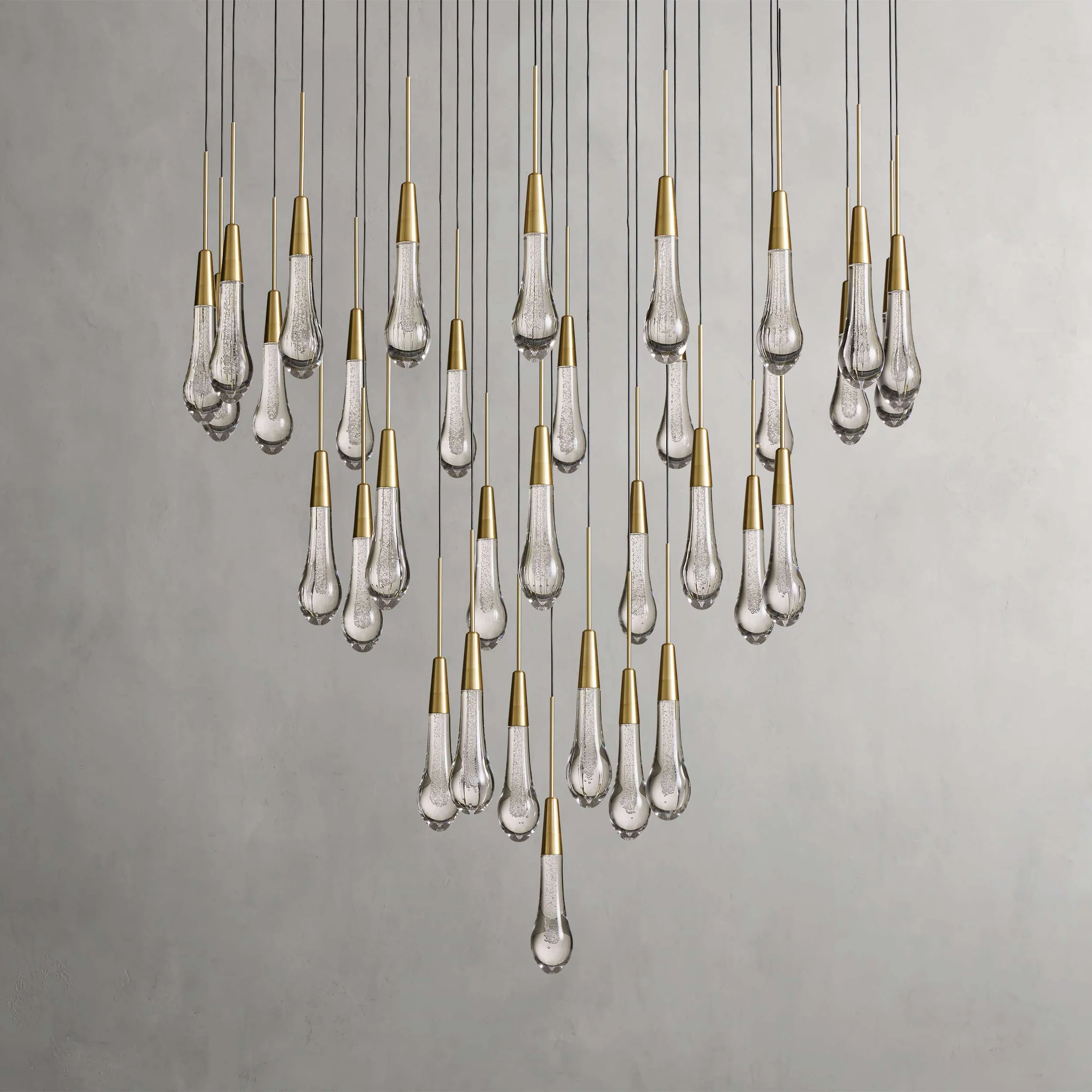 Solitaire Crystal Round Chandelier 17" 24" 36" 40'' 48'' 58"D - Zonesus