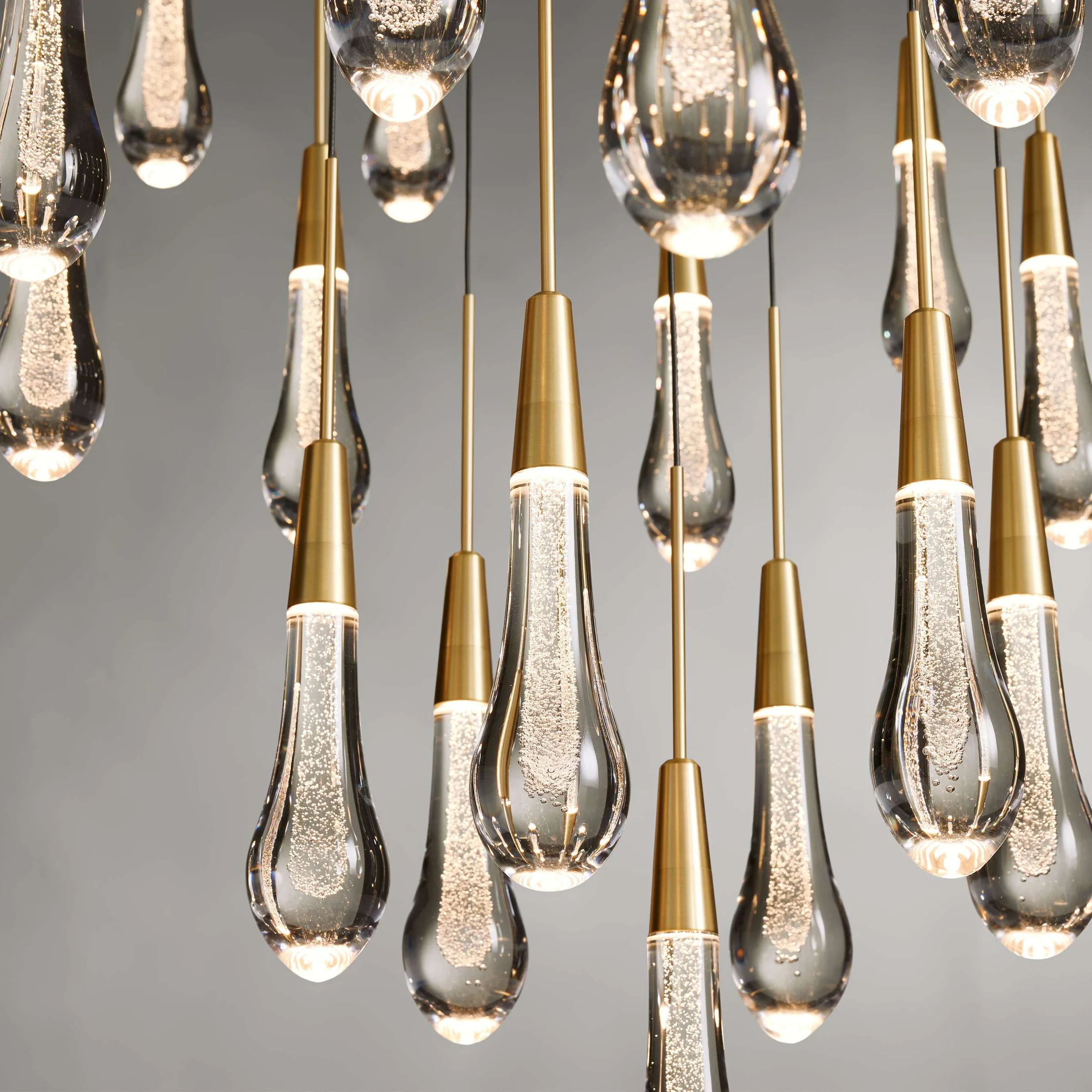 Solitaire Crystal Round Chandelier 17" 24" 36" 40'' 48'' 58"D - Zonesus
