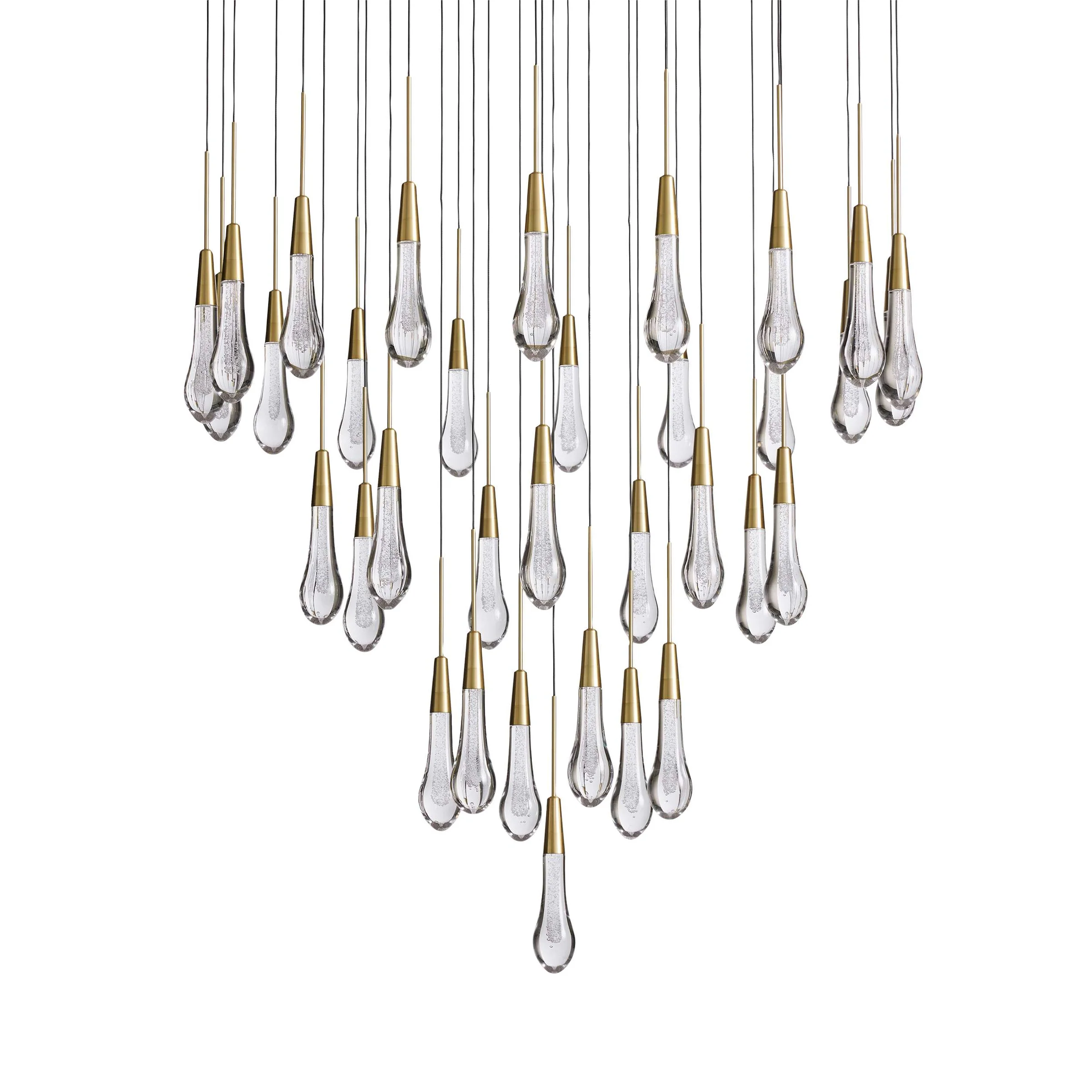 Solitaire Crystal Round Chandelier 17" 24" 36" 40'' 48'' 58"D - Zonesus