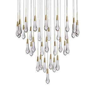 Solitaire Crystal Round Chandelier 17" 24" 36" 40'' 48'' 58"D - Zonesus