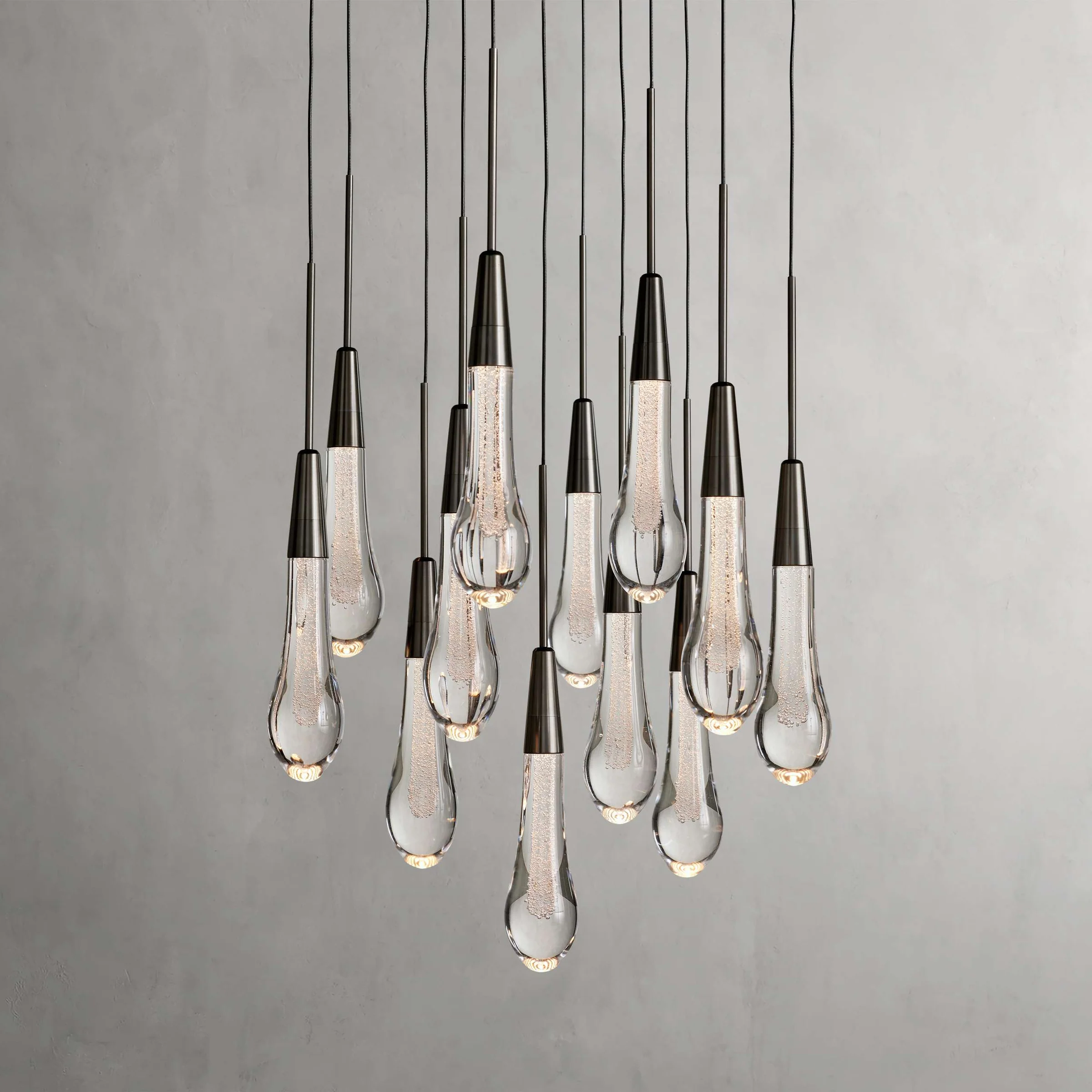 Solitaire Crystal Round Chandelier 17" 24" 36" 40'' 48'' 58"D - Zonesus