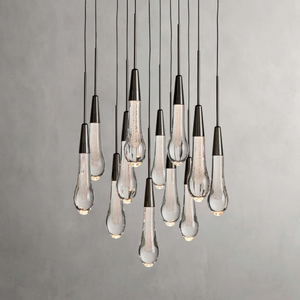 Solitaire Crystal Round Chandelier 17" 24" 36" 40'' 48'' 58"D - Zonesus