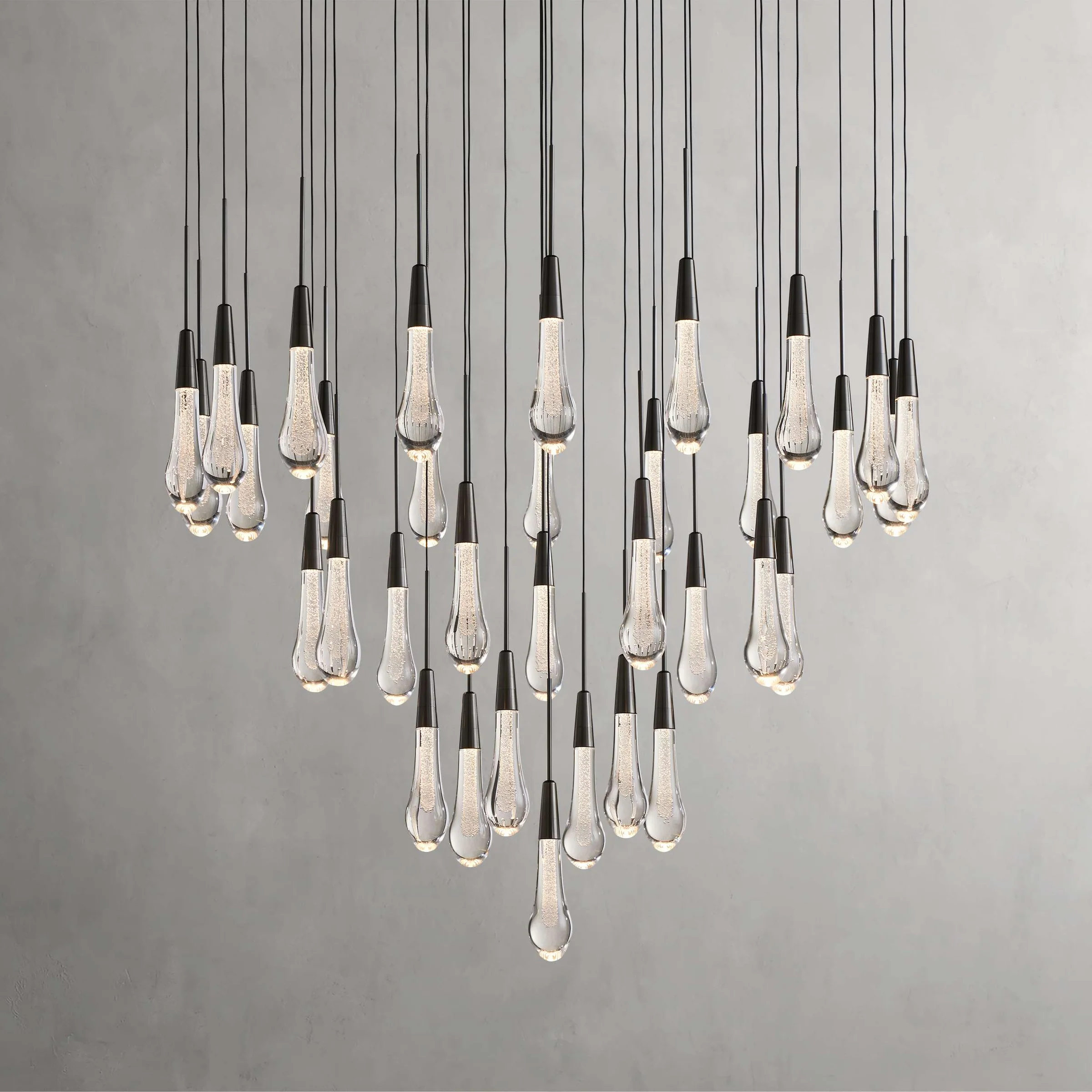 Solitaire Crystal Round Chandelier 17" 24" 36" 40'' 48'' 58"D - Zonesus