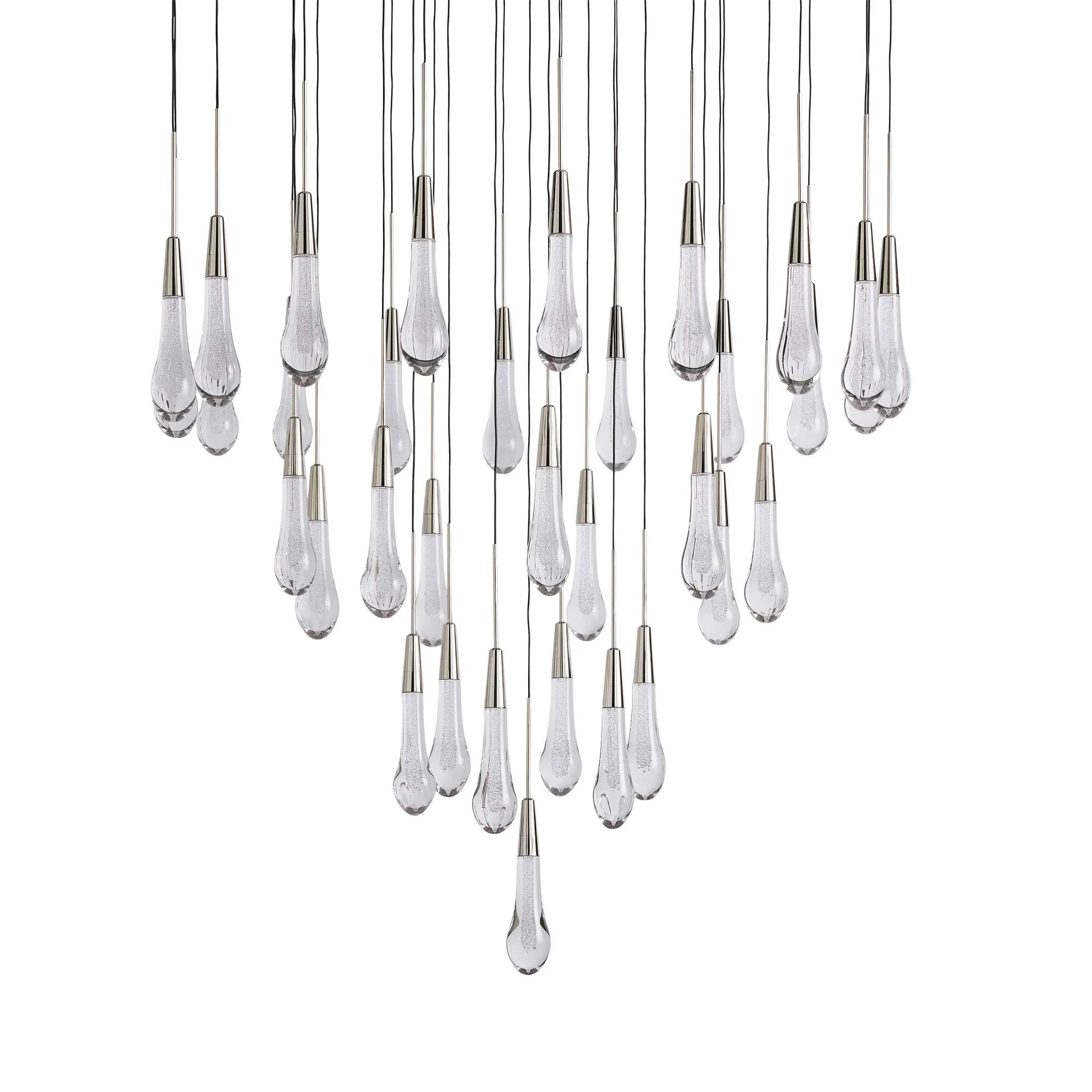 Solitaire Crystal Round Chandelier 17" 24" 36" 40'' 48'' 58"D - Zonesus