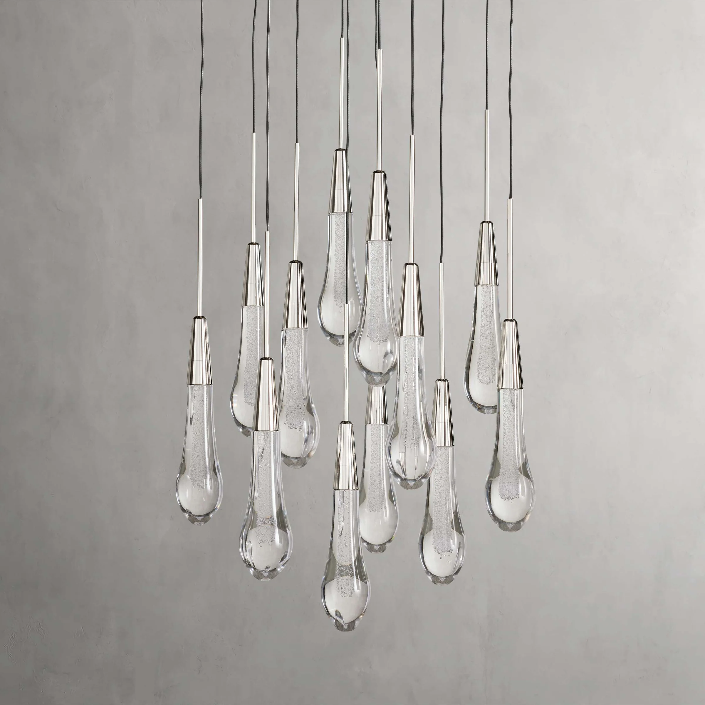 Solitaire Crystal Round Chandelier 17" 24" 36" 40'' 48'' 58"D - Zonesus