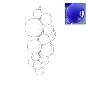 Velymo Grapetta Chandelier - Zonesus