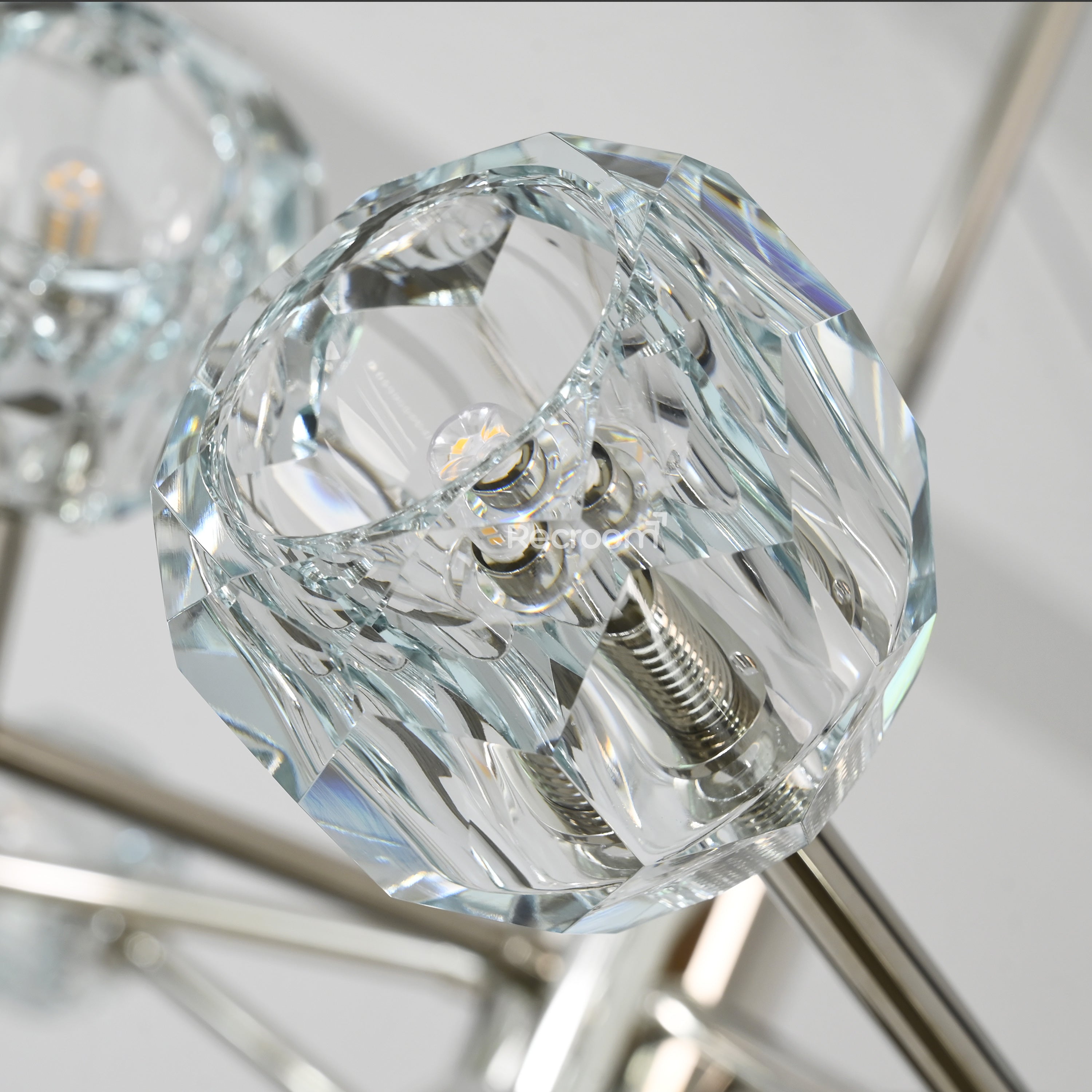 Boulew Crystal Glass Round Chandelier 60" - Zonesus