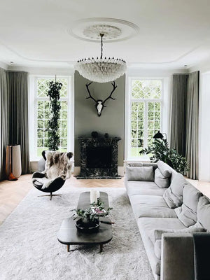 Murano Chandelier – Poliedri – 185 glass – White Alabaster - Zonesus