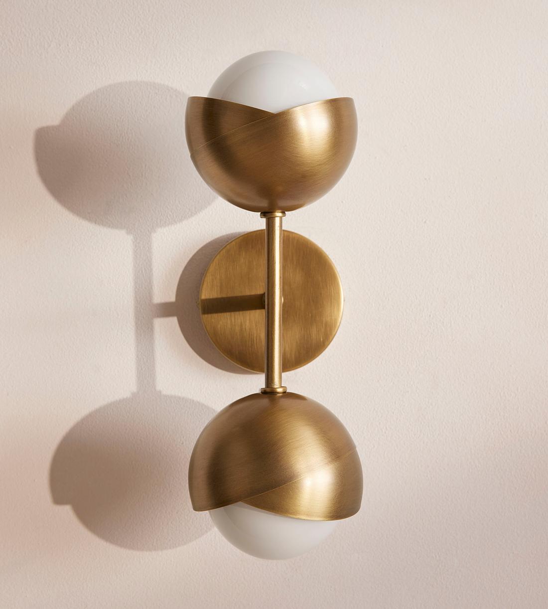 Seed Wall Light, Antique Brass