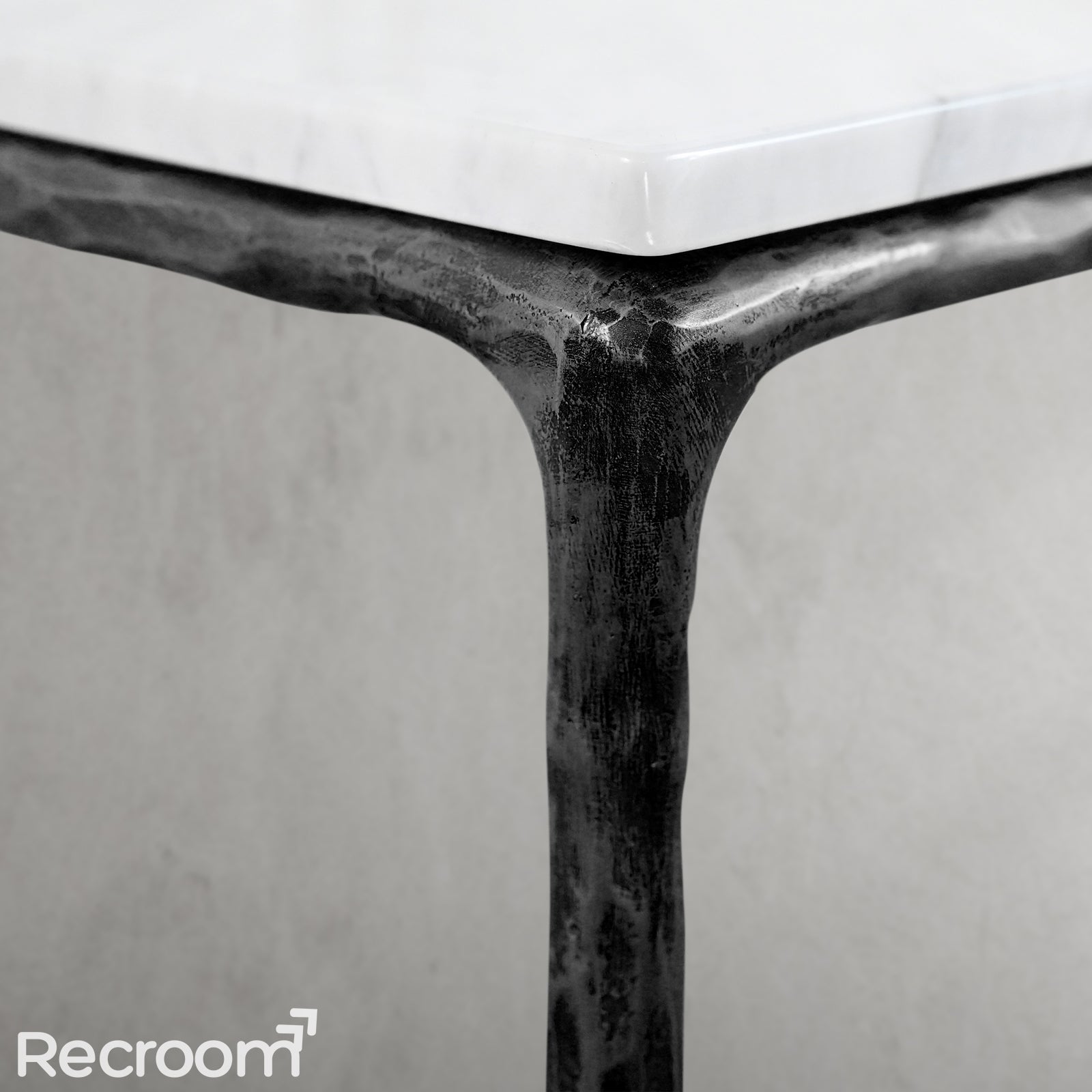 Thaddeo Marble Square Side Table 18" / 22" Overhang O - Zonesus
