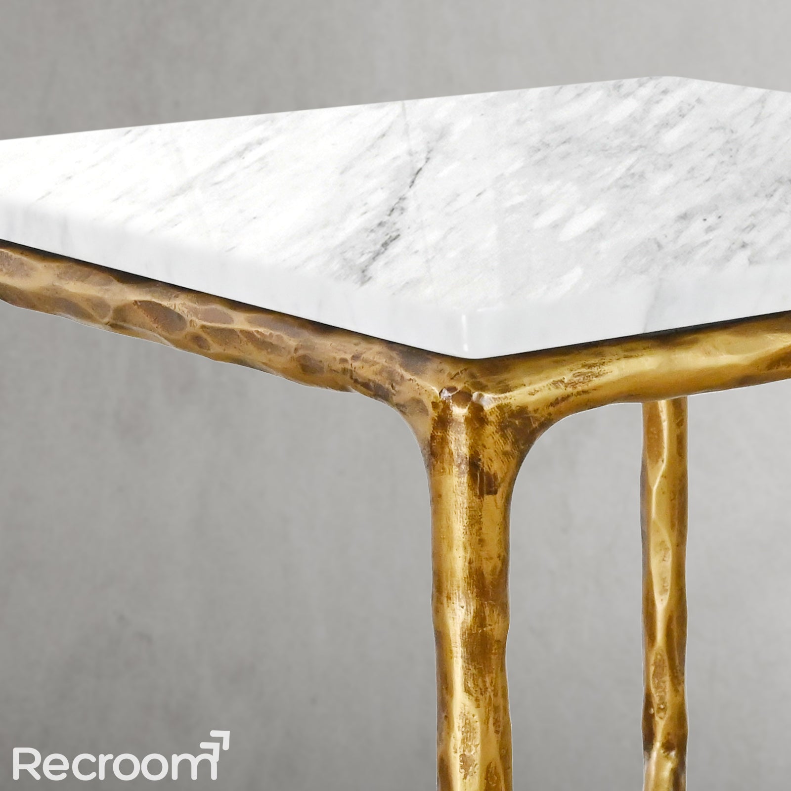 Thaddeo Marble Square Side Table 18" / 22" Overhang O - Zonesus