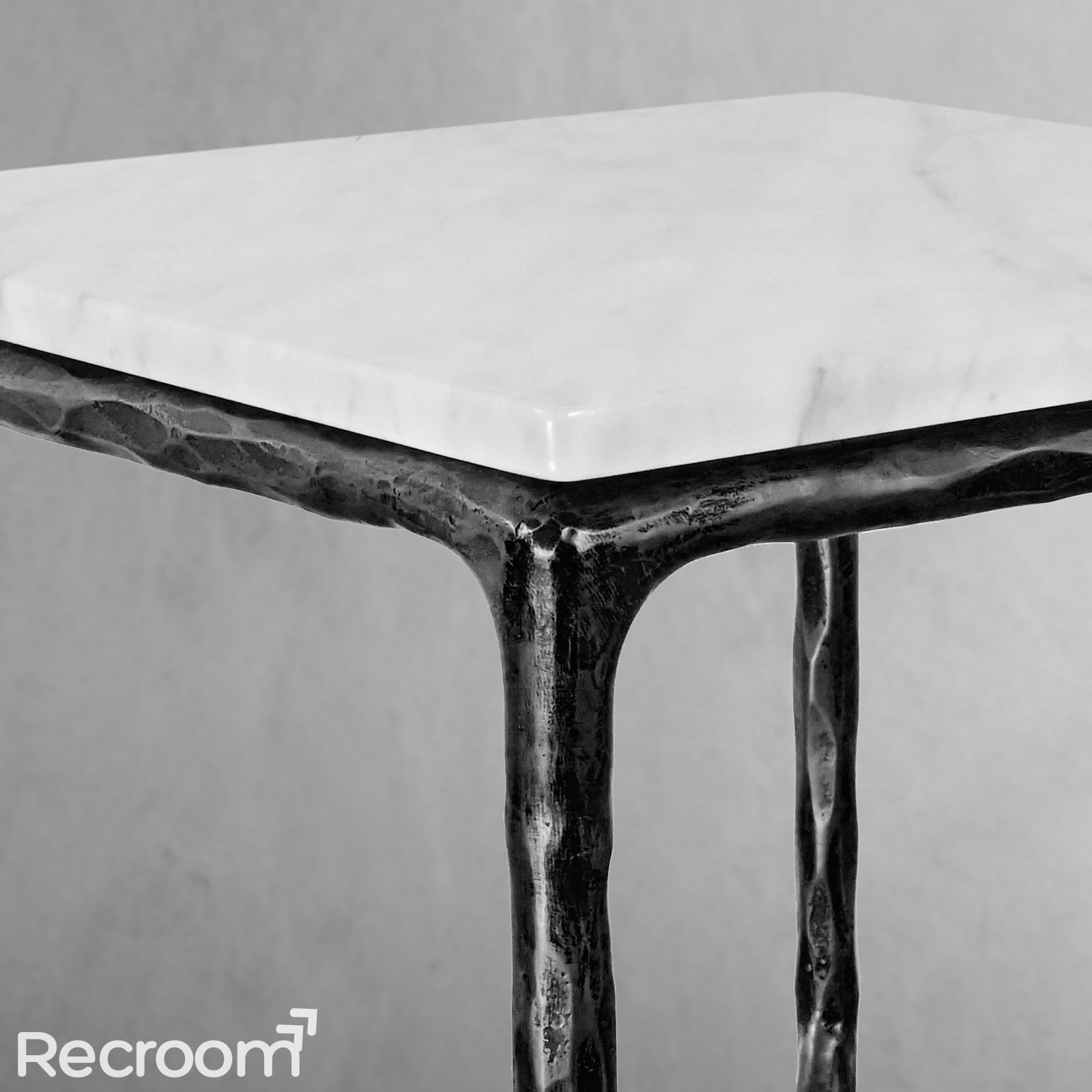 Thaddeo Marble Square Side Table 18" / 22" Overhang O - Zonesus