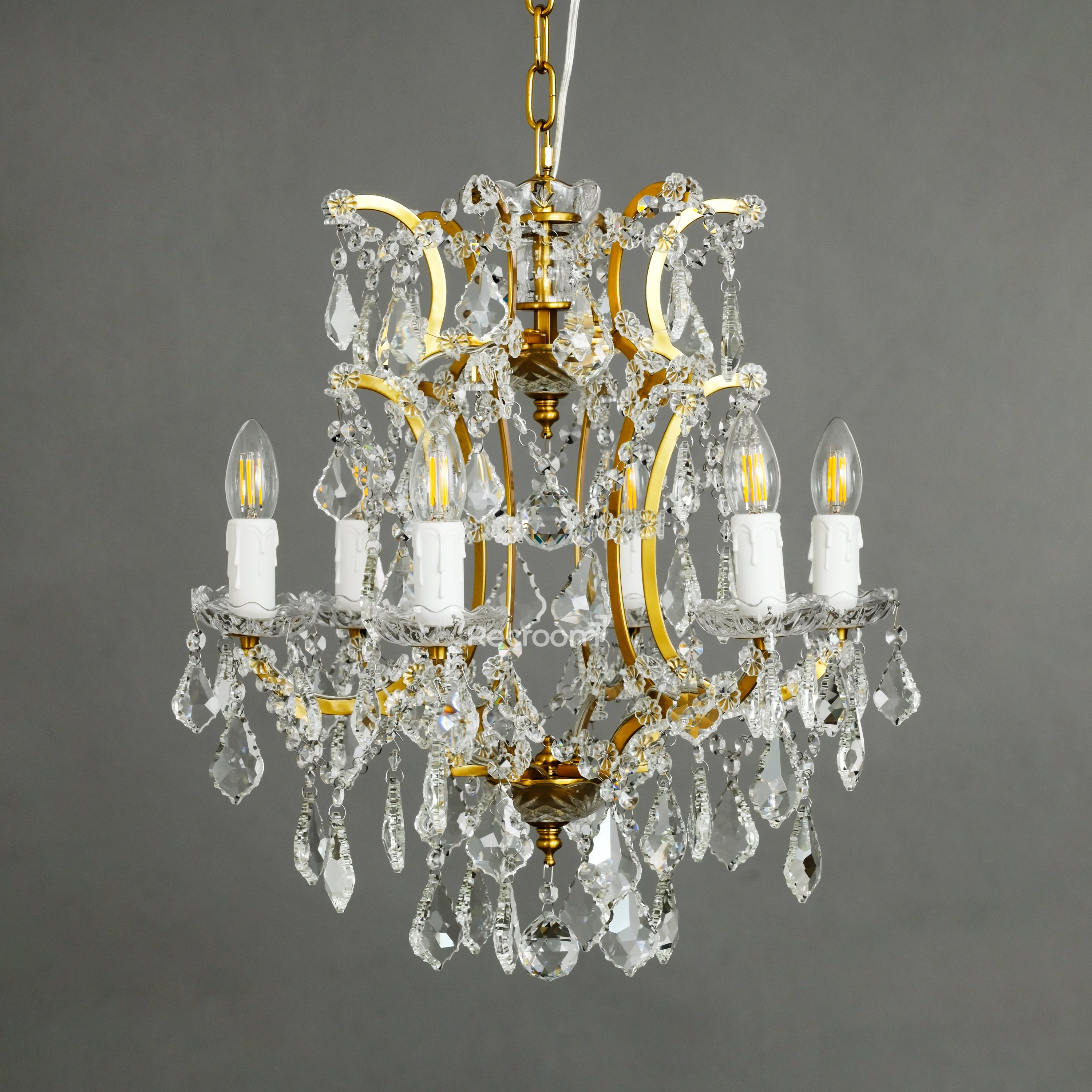 Rococonut Crystal Outdoor Chandelier 18” - Zonesus