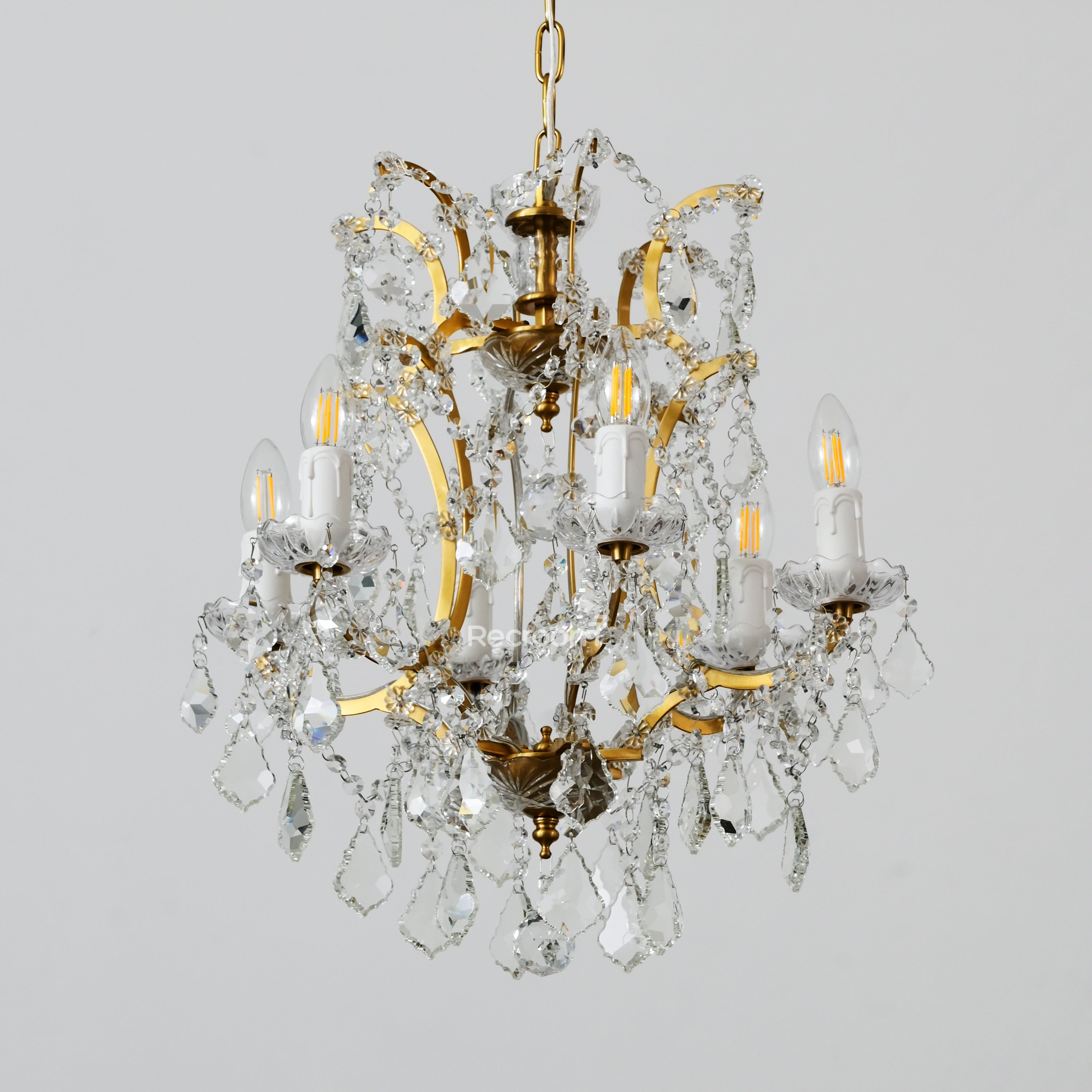 Rococonut Crystal Outdoor Chandelier 18” - Zonesus