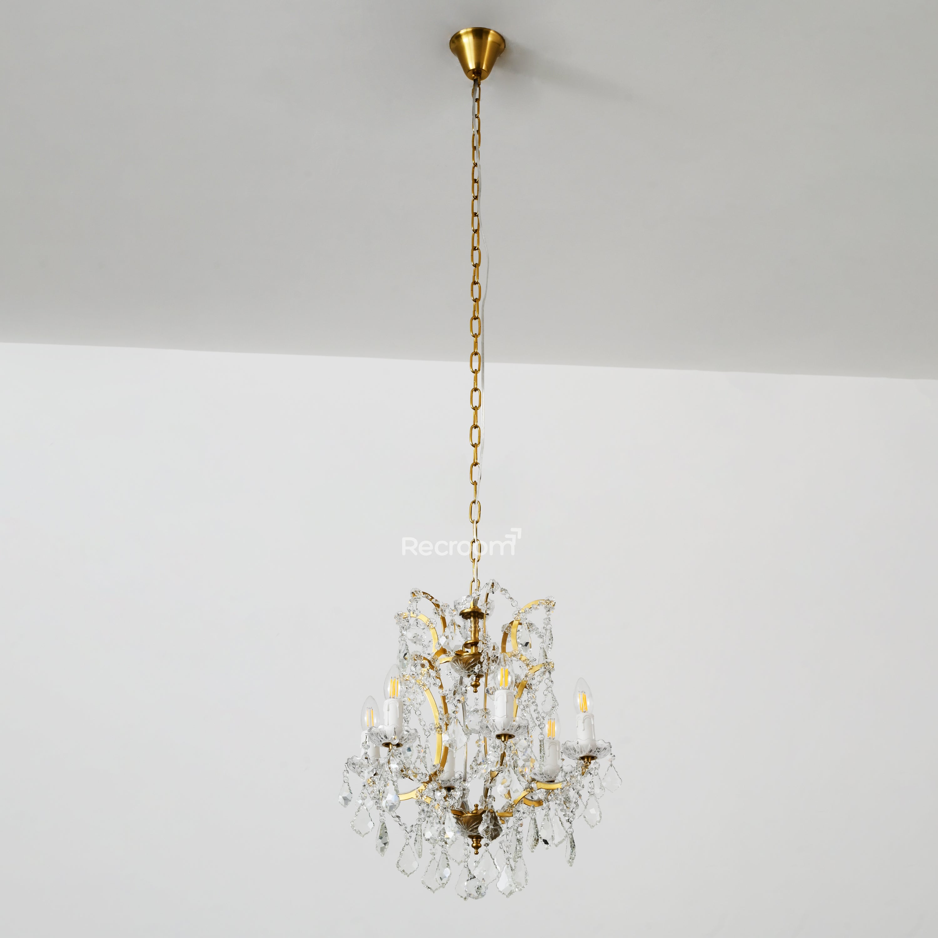 Rococonut Crystal Outdoor Chandelier 18” - Zonesus