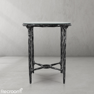 Thaddeo Round Glass Side Table - Zonesus