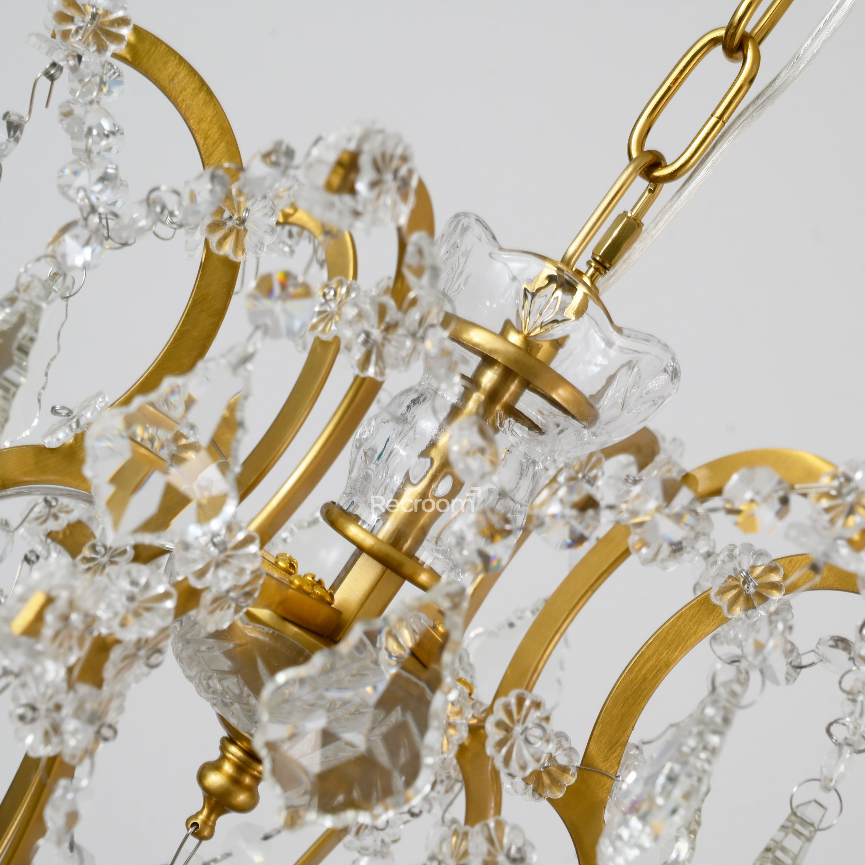 Rococonut Crystal Outdoor Chandelier 18” - Zonesus