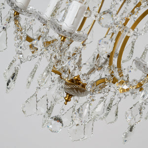 Rococonut Crystal Outdoor Chandelier 18” - Zonesus