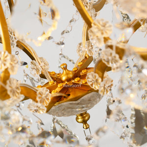 Rococonut Crystal Outdoor Chandelier 18” - Zonesus