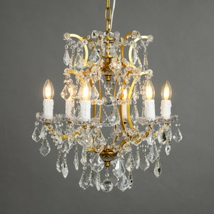 Rococonut Crystal Outdoor Chandelier 18” - Zonesus