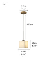 Square Cube Designer Lighting 5inch Nature Stone Alabaster Chandelier for Living room