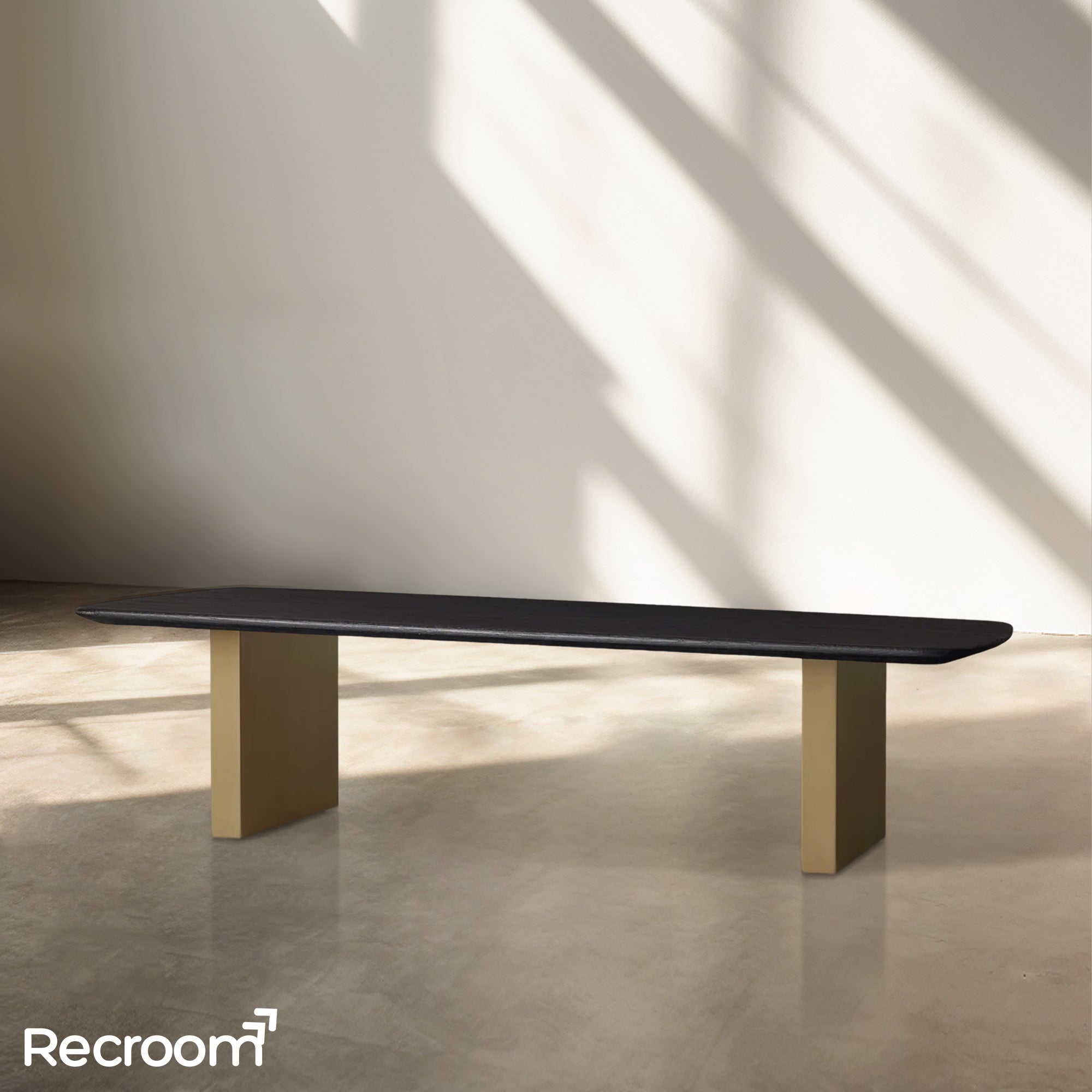 San Germani 72" Wood Coffee Table with Clement Base - Zonesus