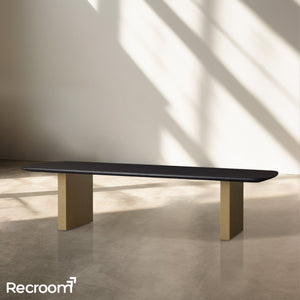 San Germani 72" Wood Coffee Table with Clement Base - Zonesus