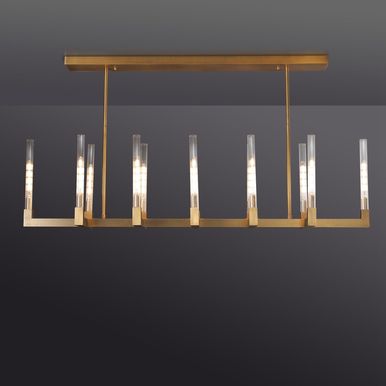 Cannel Linear Chandelier 67" - Zonesus