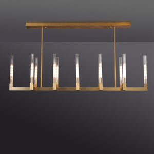 Cannel Linear Chandelier 67" - Zonesus