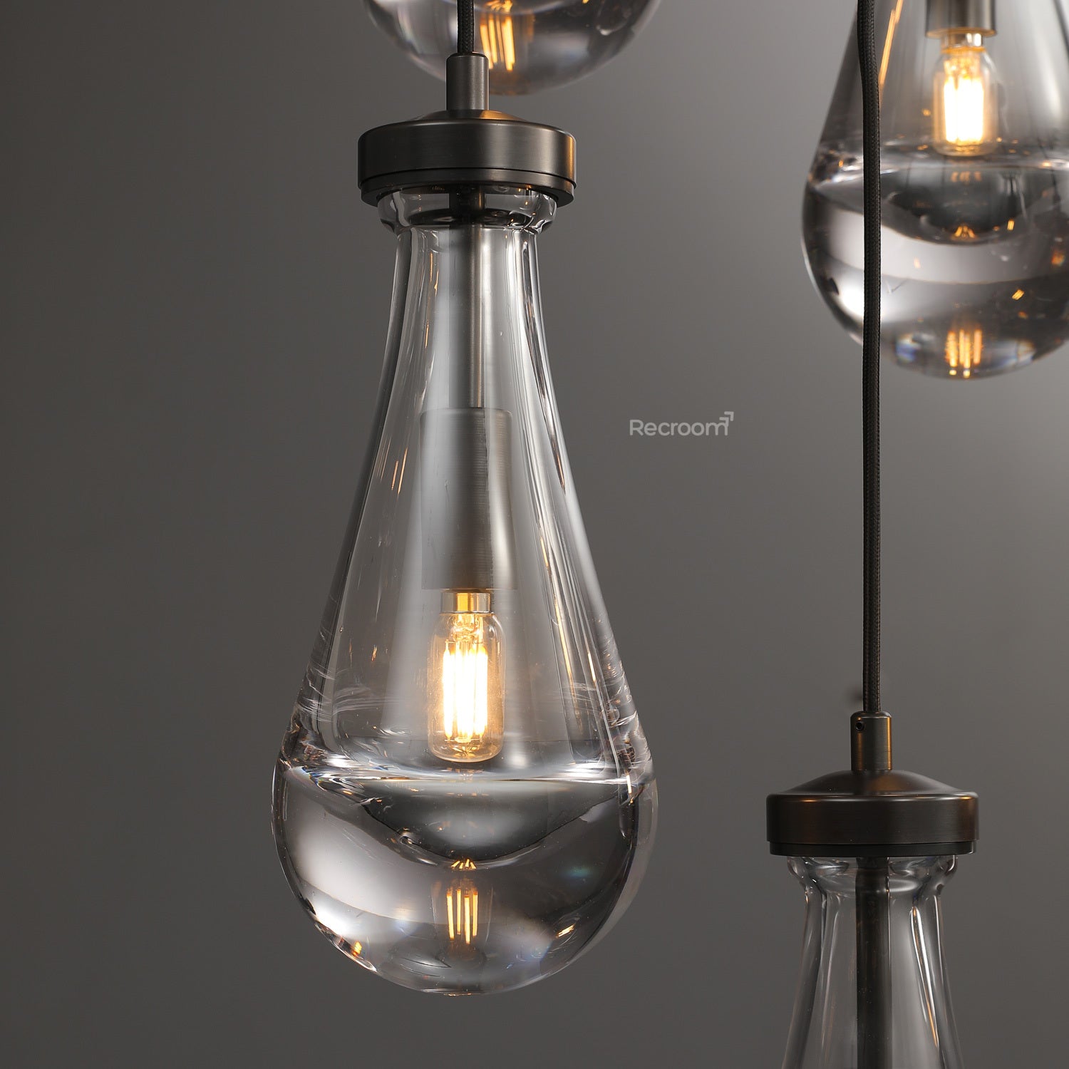 Raindrop Round Chandelier 18" - Zonesus