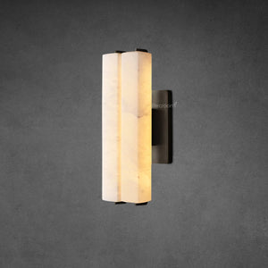 Auduben Alabaster Double Sconce 15" 19" 25" - Zonesus