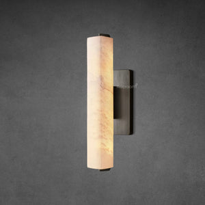 Auduben Alabaster Single Sconce 15" 19" 25" - Zonesus